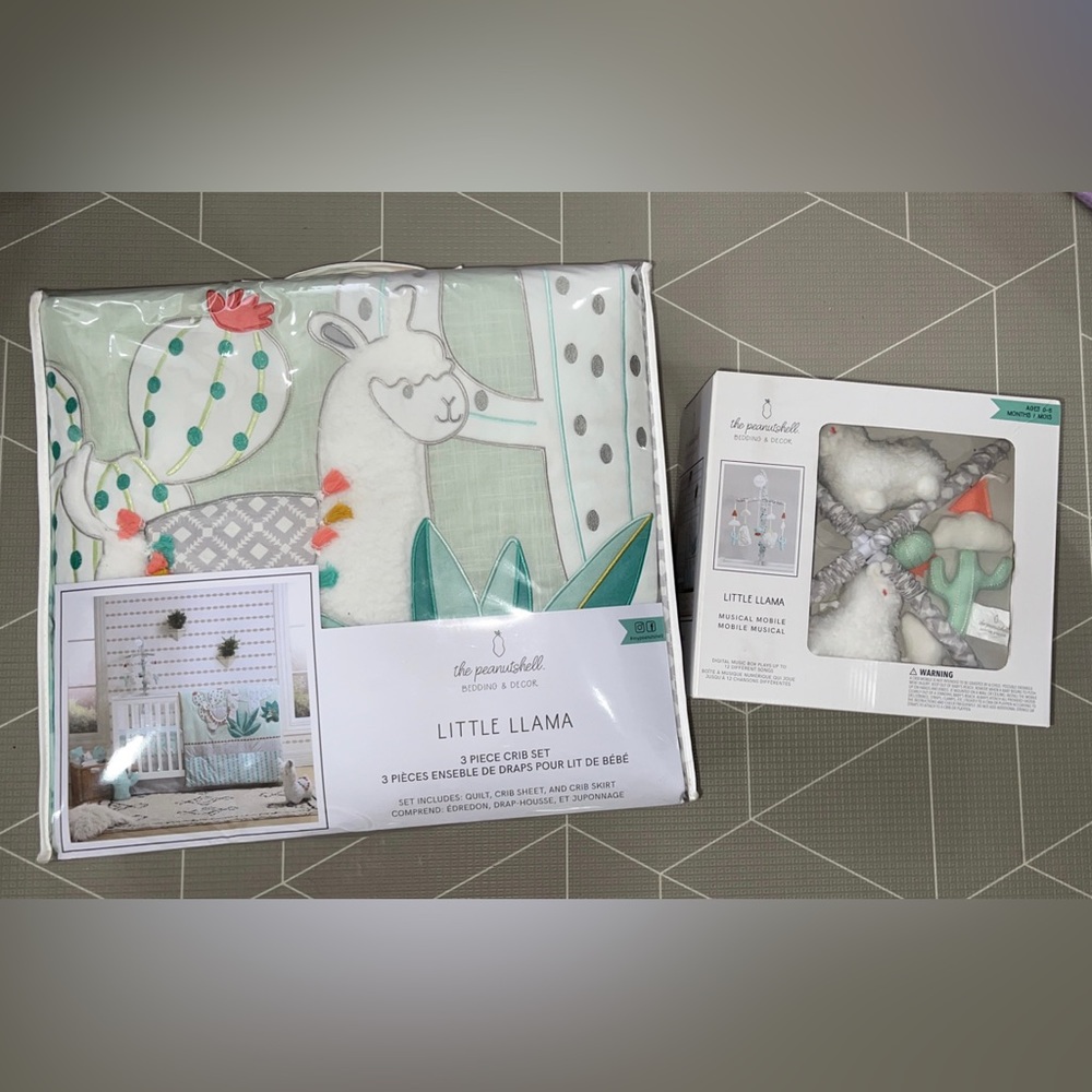 Little llama crib bedding